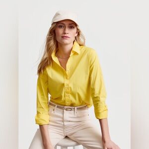 Never worn, The Icon Shirt by Rochelle Behrens yellow button down top
